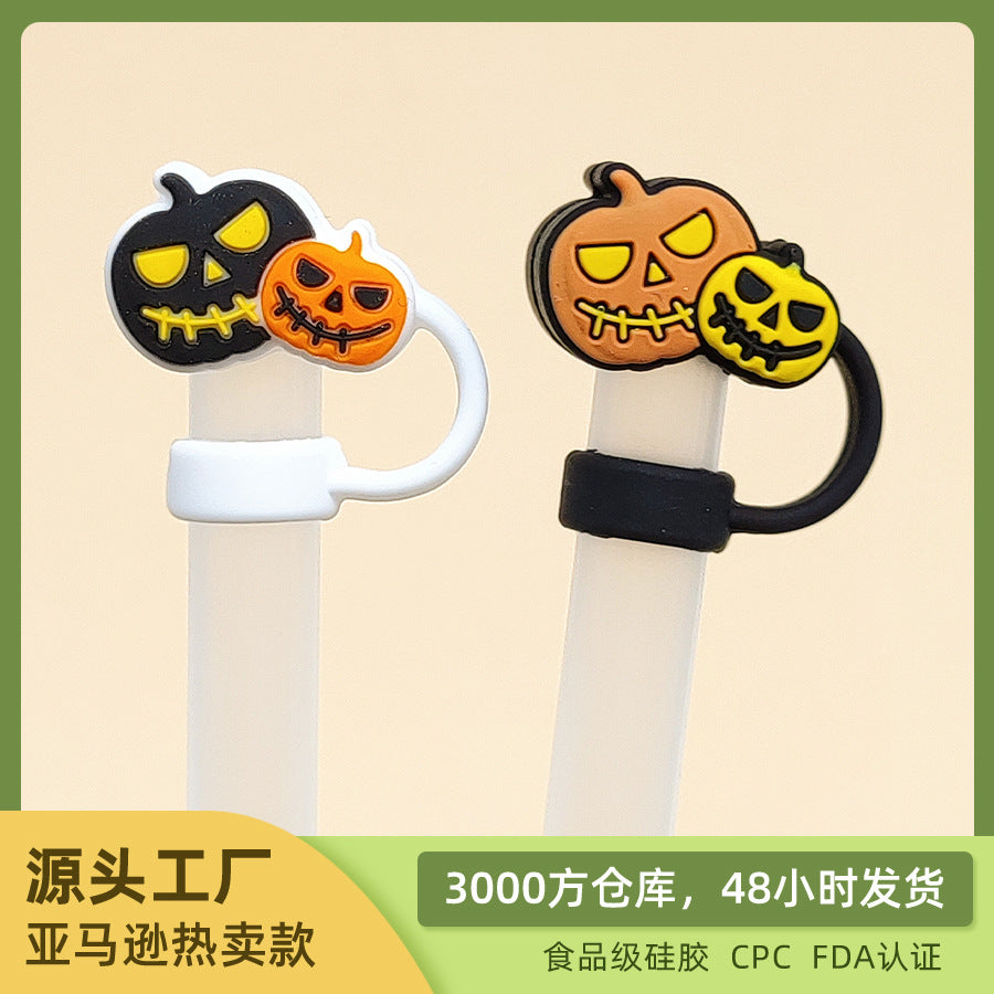 Wholesale 20pcs 10mm food grade silicone straw plug  straw cap